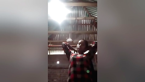 Amateur brunette shows her boobs in this solo video