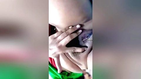 Indian woman with a nice booty and ass shows her hairy body