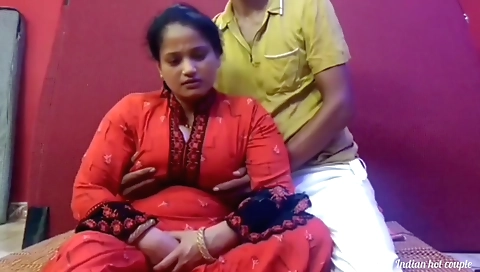 Busty brunette with a small booty fucks her step son