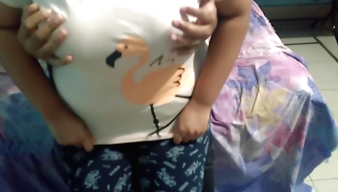 Indian stepsister gets horny and bedshare with stepbrother