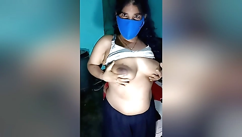 Sexy solo scene from a beautiful mature brunette wife